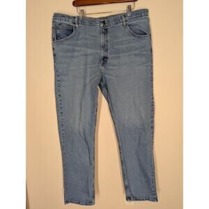 Wrangler Mens Jeans Five Star Relaxed Fit 40x34 Medium Wash Denim 1097FXVBT